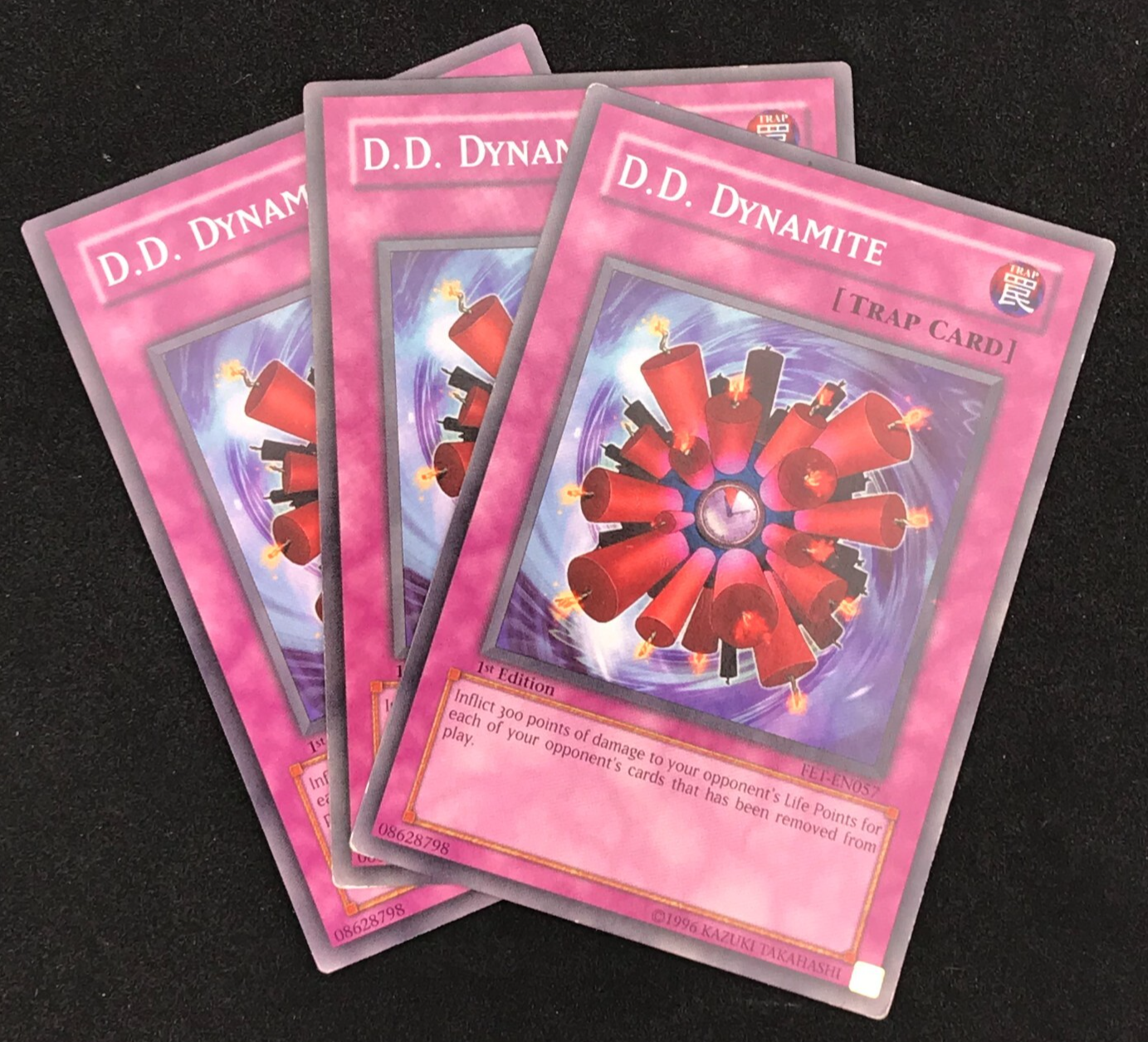 3x D.D. Dynamite Common Yugioh Cards FET SDDE Playset