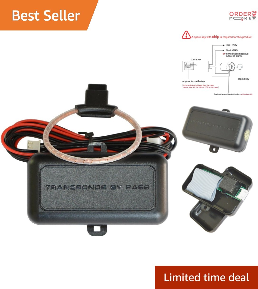 Key Less By Pass Module Easy Install Chip Key Bypass Module for Car Immobilizers - Spare Key ...