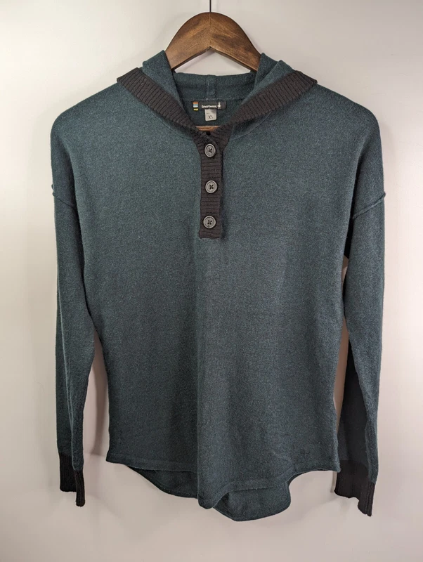 smartwool shadow pine everglade heather hoodie
