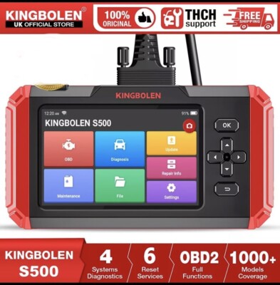 2024 Kingbolen S500 Auto OBD2 Scanner Diagnosegerät Motor ABS SRS Codeleser