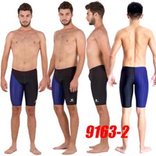 HXBY 9163-2 MEN'S COMPETITION TRAINING RACING JAMMERS SWIMMING TRUNKS 2XL SIZE32