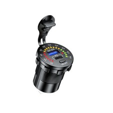 Charger Socket Power Outlet Type-C Dual USB QC 3.0 12V-24V For Car Boat Marine