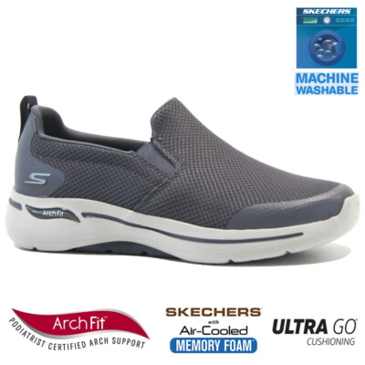HERREN SKECHERS TRAINER BOGENPASSFORM MEMORY FOAM FITNESS WANDERN LAUFSCHUHE GRÖSSE