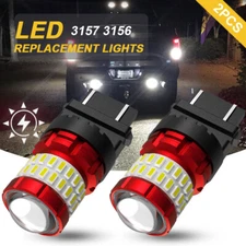 2x LED 3157 White Strobe Blinking Reverse Light Bulbs FOR Toyota Corolla Tundra