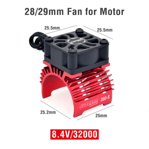SURPASS RC Motor Cooling Fan Heatsink for RC Car 1/8 1/10 380 390 540 550 Motor - Picture 13 of 26