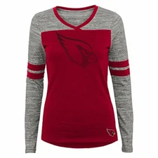 Outerstuff NFL Junior Girls Secret Fan Long Sleeve Football Tee, Arizona Card...