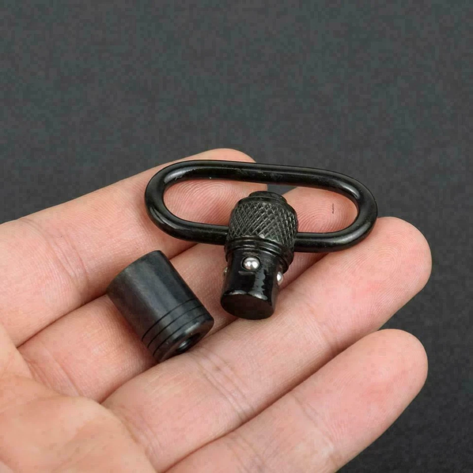 QD Tactical Push Button Sling Swivel Mount Adapter for Shotgun Gun Rifle W/ Base - Image 4 of 4