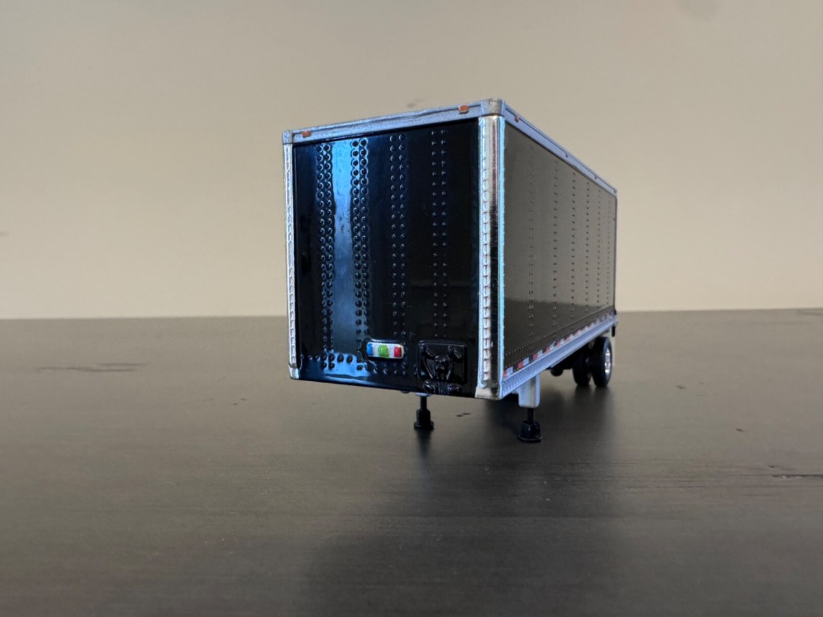 1/64 DCP Rosso 28' Wabash A Secco Van Cucciolo Rimorchio Con - Foto 7