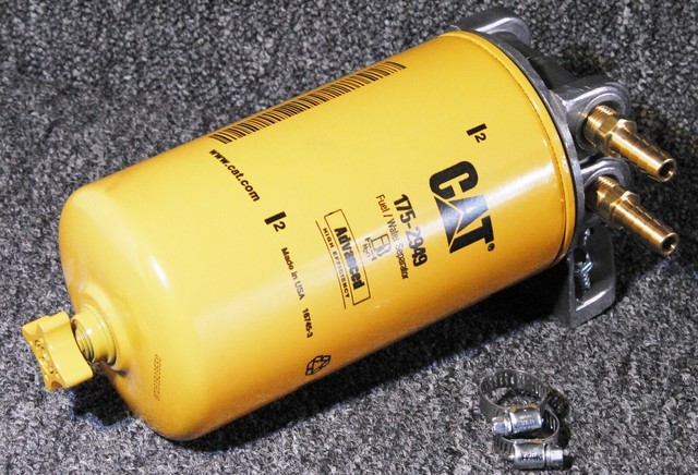 BIO Diesel Remote Mount NO CAT 175-2949 Fuel Filter Water Separator 3/8