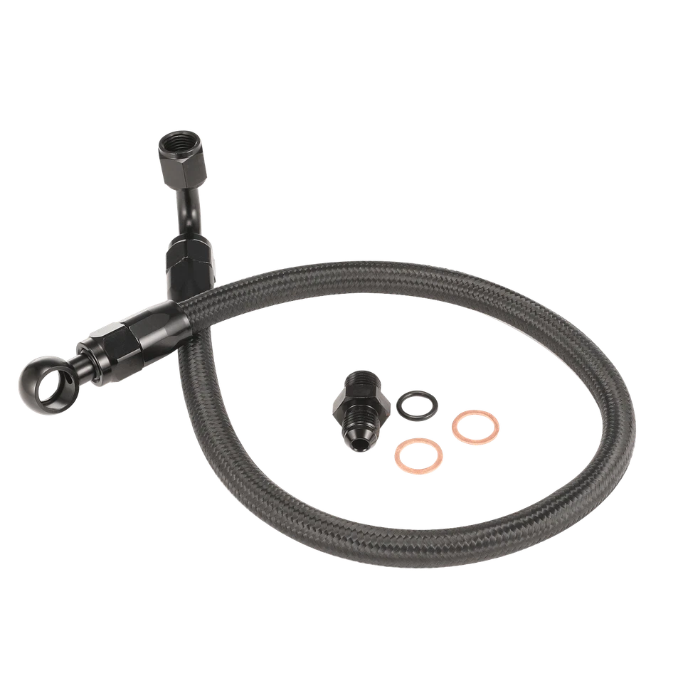 Braided Fuel Line For Honda Civic Acura Integra D15 D16 B16B B16A B18C EG EK DC2 Foto 2 de 4