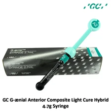 Dental Restoration GC G-ænial Anterior Composite Light Cure Hybrid 4.7g Syringe