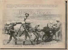 1966 Press Photo Indonesian Army technicians prepare rocket launch in Java