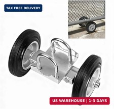 6" Rolling Gate Wheels, Dual Wheels for Metal Tube Gates, 1 Pack