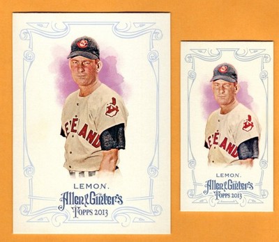 Bob Lemon lot of 2 SPs 2013 A & G Baseball - UNLIMITED SHIPPING FOR $4.00