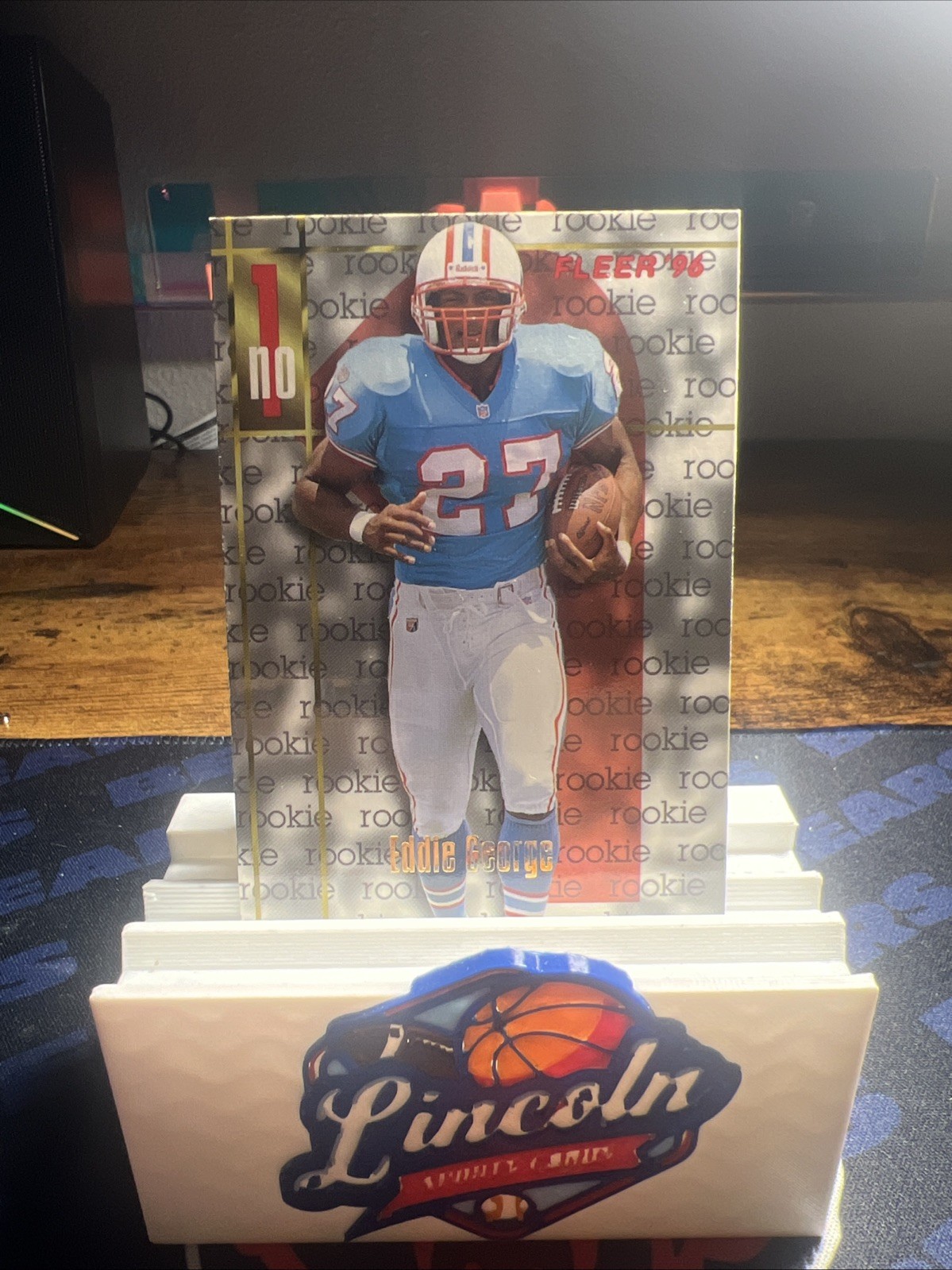 1996 Fleer - Eddie George #155 Rookie RC