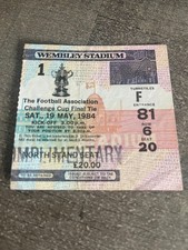 Ticket )) EVERTON V WATFORD - FA CUP FINAL 1984