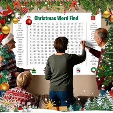 Jumbo Christmas Word Search Poster   Giant Wall Game, Poster-Size Word Search