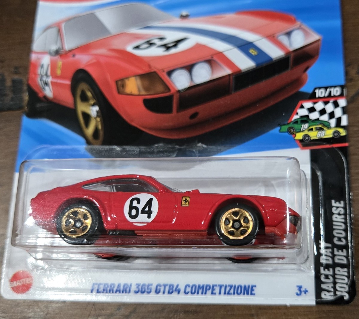 ミニカー Hotwheels 2025 Ferrari 365GTB4 2025 Hot Wheels Mainline Case L Ferrari 365 GTB4