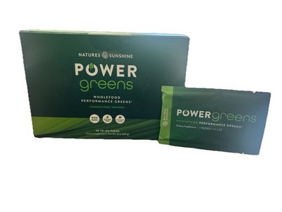 Nature s Sunshine Power Greens 30-14.3G-To-Go Double Size Pack-NEW-FREE SHIPPING