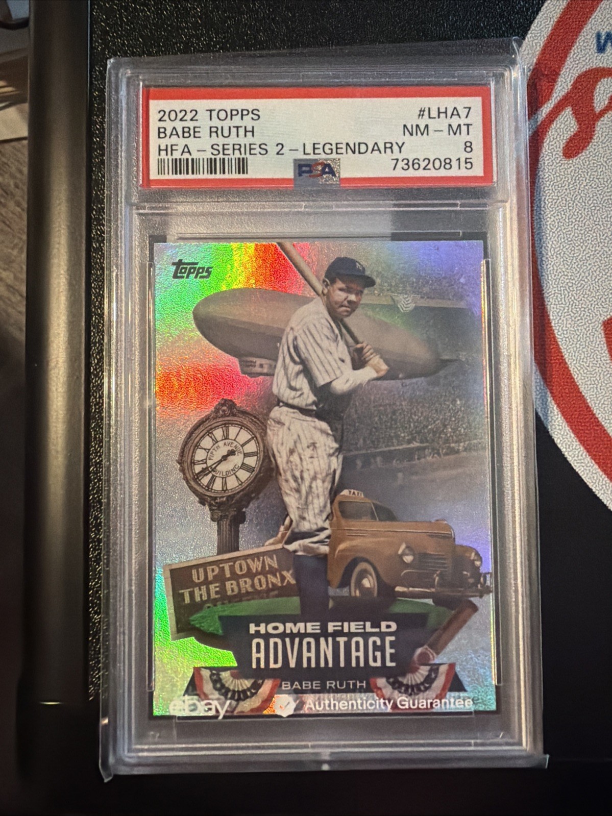 2022 Topps - Legendary Home Field Advantage Babe Ruth #LHA-7 - PSA 8 (POP 6)