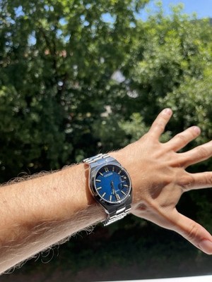 Citizen Tsuyosa Silber Blau Automatik