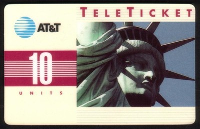 10u Statue Of Liberty (German) No Caption Press Pass Telefonkarte