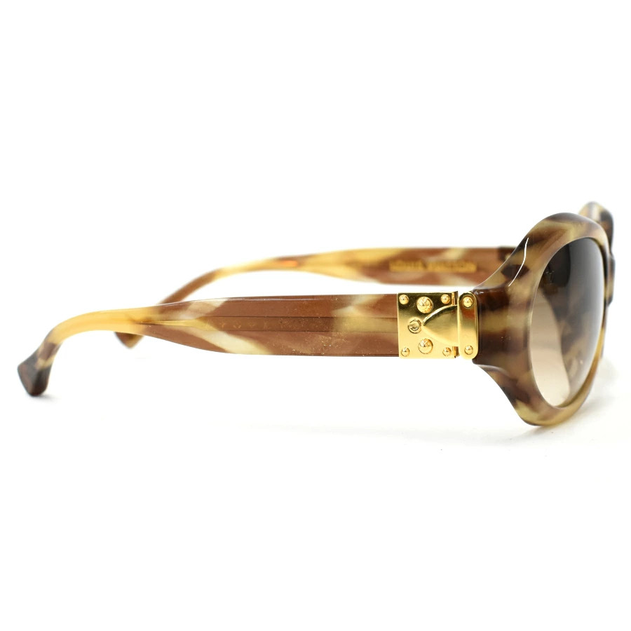 LOUIS VUITTON Sunglasses Sponsoron Z0148E plastic brown gold thumbnail 4