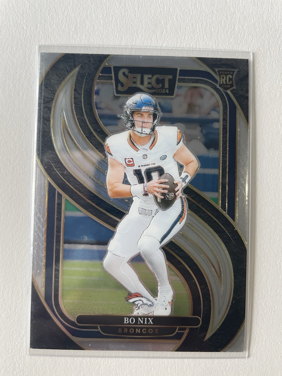Bo Nix 2024 Panini Select - Premier Level #117 (RC) Denver Broncos
