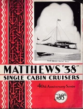 Matthews "38" Single Cabin Cruisers sales folder 1930