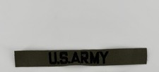 MILITARY PATCH SEW ON NAME TAPE TAG OD GREEN BDU UNIFORM US ARMY VIETNAM ERA