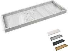 Silicone Countertop Vanity Tray 11.7 Bathroom Counter Tray
