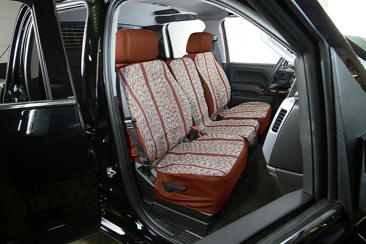 Saddleman 028258-02 Saddle Blanket 1st Row Brown Custom Seat Covers