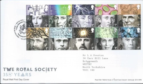 GB QEII 2010 The Royal Society First Day Cover Tallents House Postmark