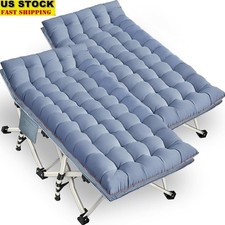 XXL Camping Cot Heavy Duty Folding Portable Sleep Bed Outdoor Travel Napping New