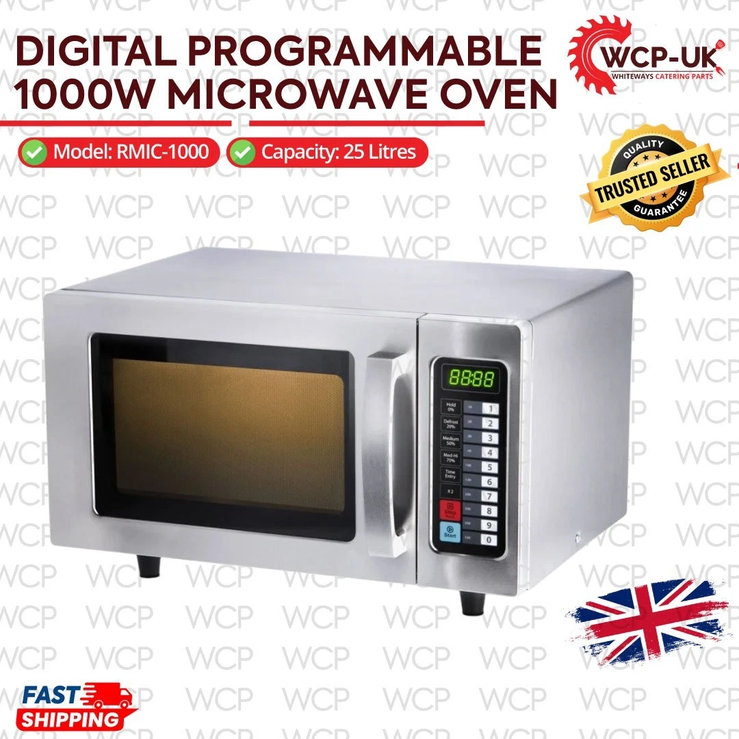 25 Litre 1000W Digital Programmable Commercial Microwave – RMIC-1000