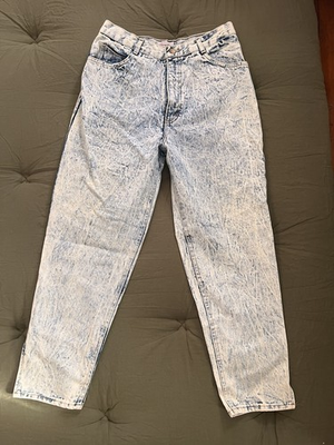 #ad VINTAGE Prezzia Jeans Womens 13 Acid Wash High Rise Ankle Zip Made USA 80s $34.00