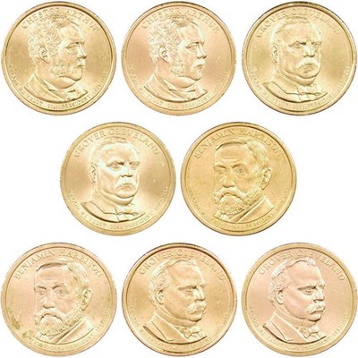 2012 P&D Presidential Dollar 8 Coin Set Uncirculated Mint State