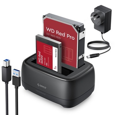 ORICO 2 Bay Hard Drive Docking Station Type C/USB 3.0 for 2.5''/3.5'' HDD S