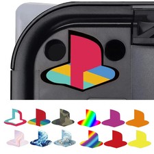 6pcs Custom Vinyl Decal Skin Cover For PS5 Logo Sticker Glossy Underlay For PS5