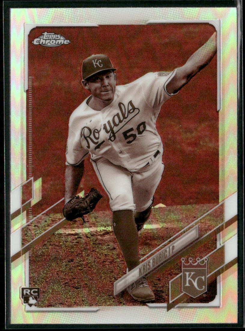 2021 Topps Chrome #20 Kris Bubic Sepia Refractor Rookie RC