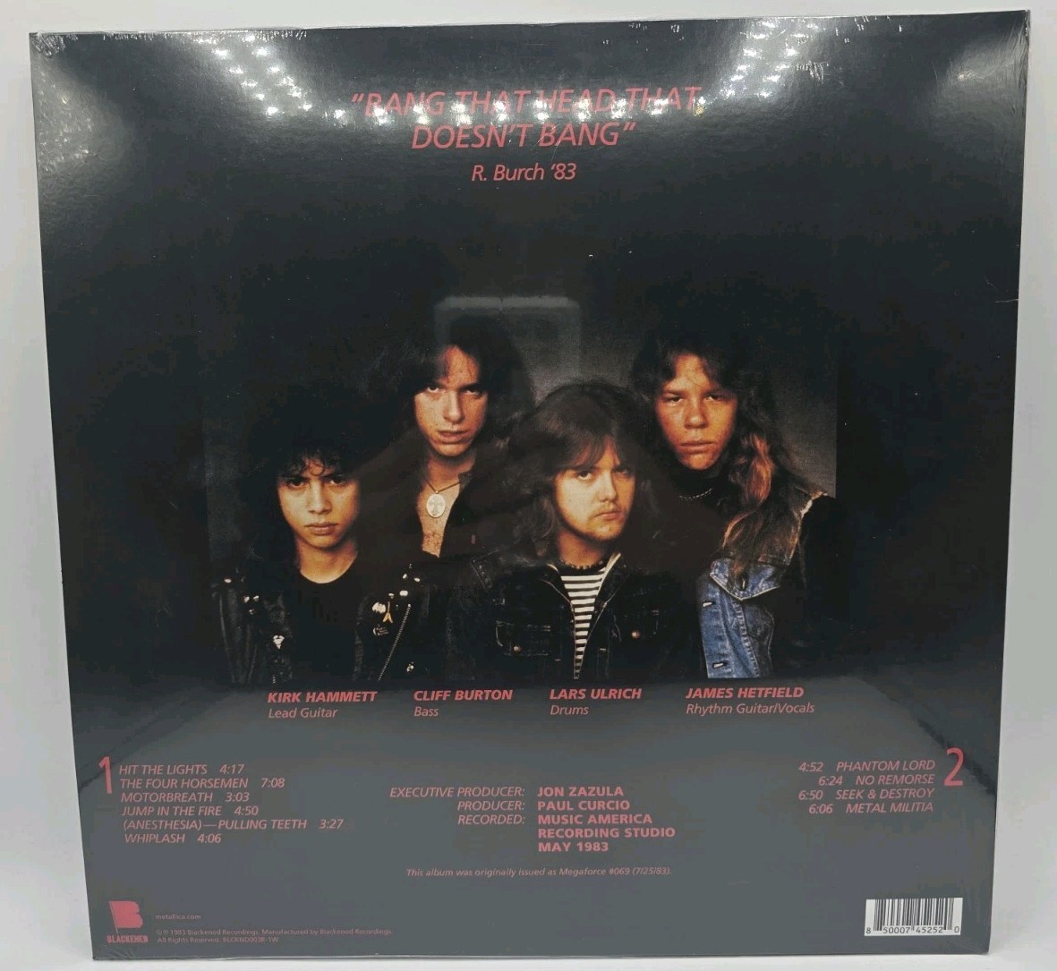 Metallica : Kill Em All (Limited Jump In The Fire Engine Red Vinyl