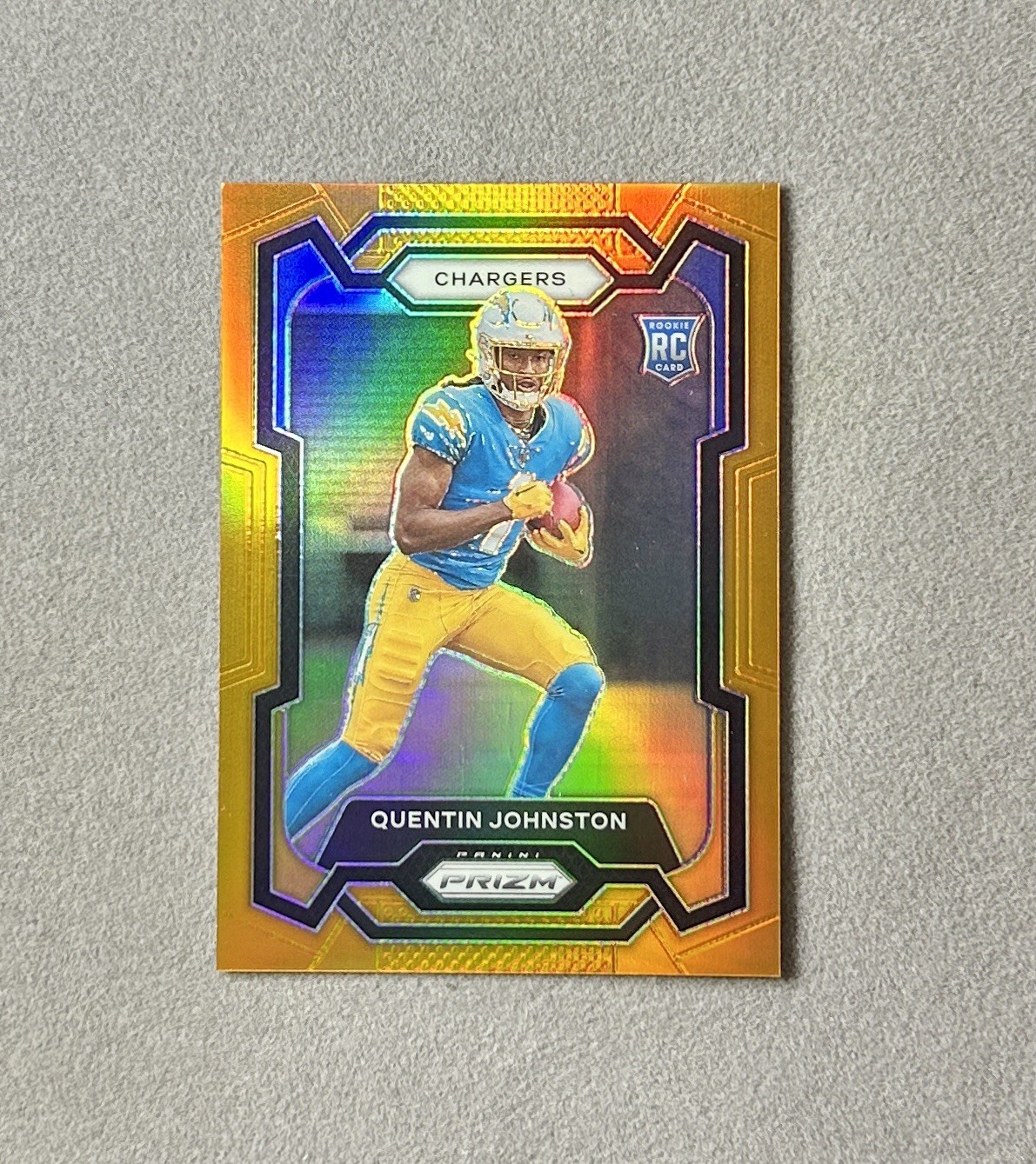 2023 Panini Prizm #353 - QUENTIN JOHNSTON Rookie - ORANGE PRIZM RC /249