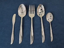 Oneida Community Twin Star Serving Hostess Set Stainless Spoon Jelly Fork Lot