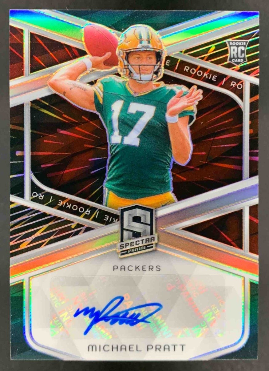 Michael Pratt Panini Spectra Rookie Autographs #RAMPT Hyper