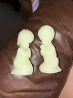 Vintage FENTON Glass Figurines Praying Boy And Girl