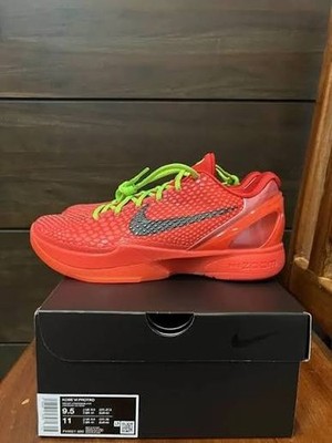 Size 9.5 - Kobe 6 Reverse Grinch. Original Box Included