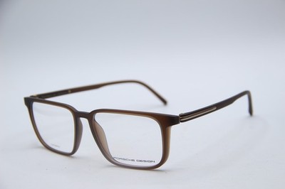 NEW PORSCHE DESIGN P'8298 MATTE BROWN AUTHENTIC DESIGNER EYEGLASSES 52-13