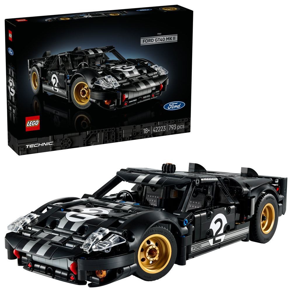Lego Black/Silver Technic 42223 1966 Ford Gt40 Mkii Race Car - Image 7