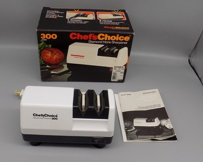 Chef's Choice Electric Knife Sharpener Model 300 Diamond Hone In Original Box