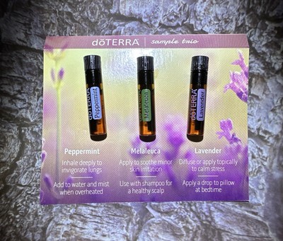 doTERRA Peppermint Tea Tree Lavender Samples Essential Oil NEW